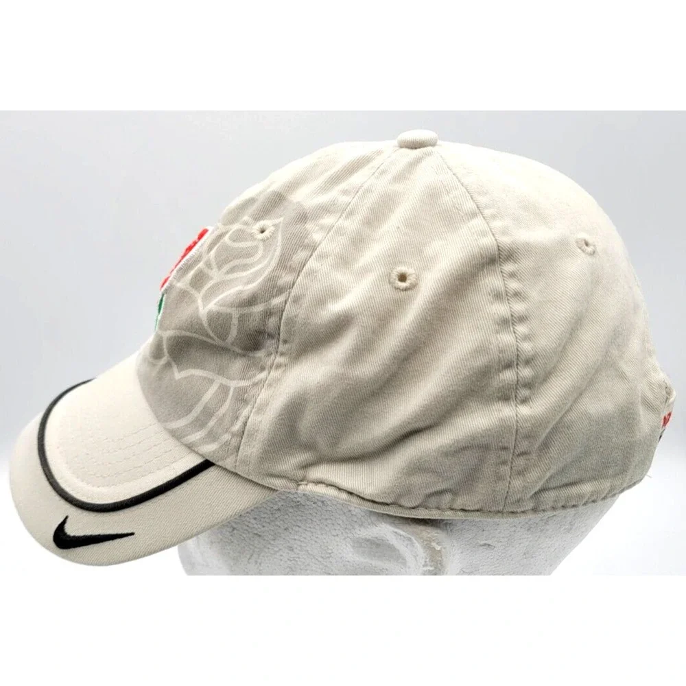 2008 ROSE‎ BOWL NIKE CAP HAT STRAP BACK ONE SIZE LOGO BEIGE ADJUSTABLE ILLINOIS